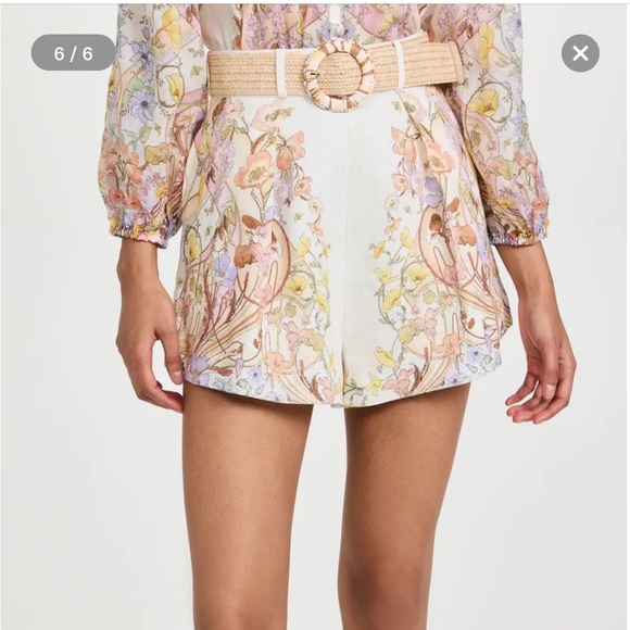 Zimmermann Jeannie Linen Shorts - Picture 2 of 10